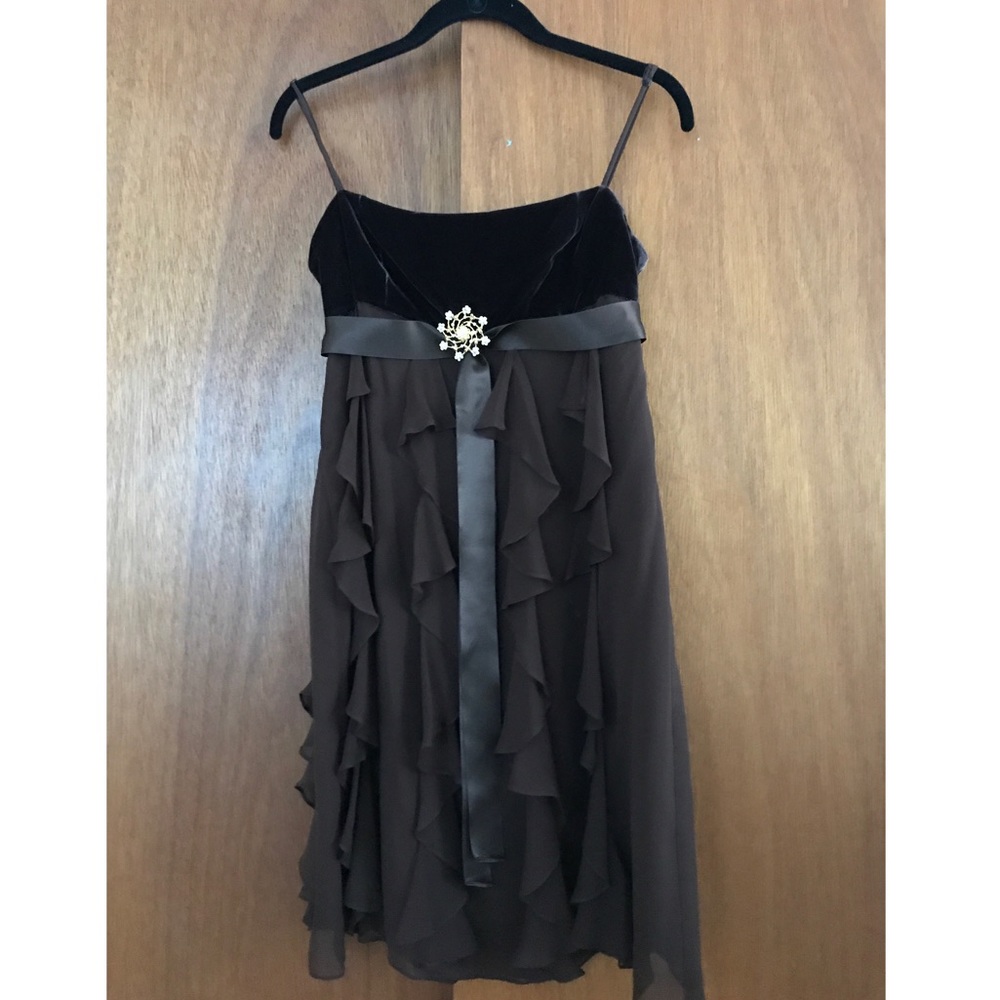 BCBG Maxazria brown dress